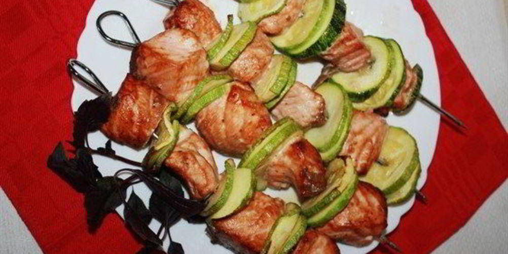 Рецепт шашлычки из семги
