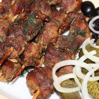 Шашлычки из свинины в рукаве