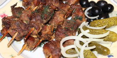 шашлычки из свинины в рукаве