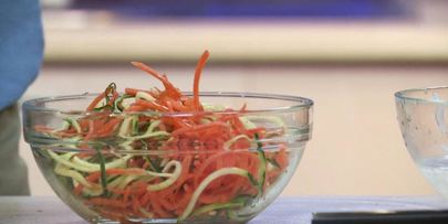 шашлычки терияки из свинины с овощами по-корейски