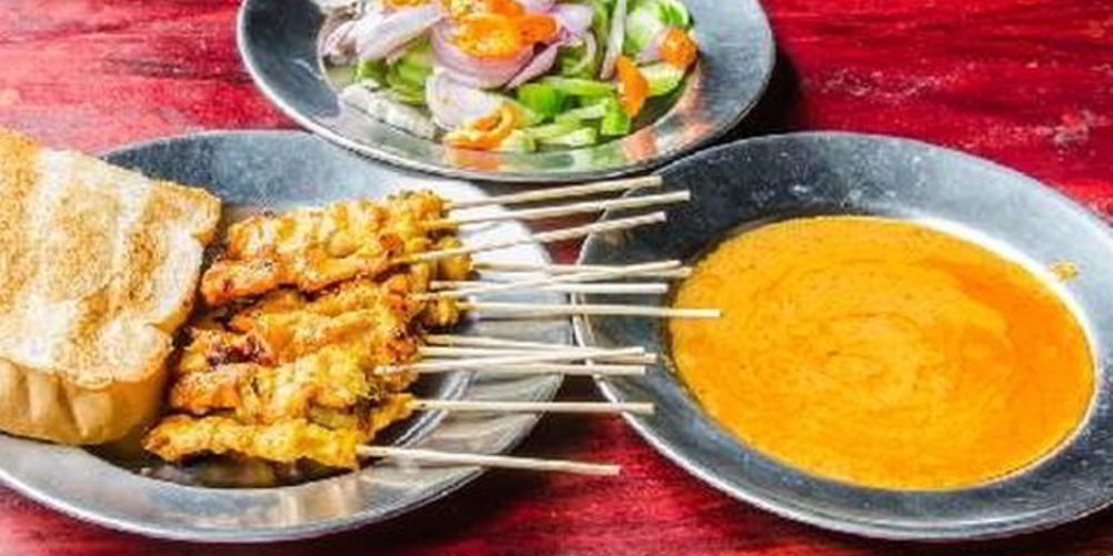 Рецепт шашлычки в кокосово-арахисовом соусом