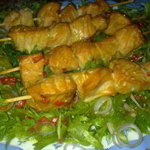 Рецепт Шашлычок из лосося в меду