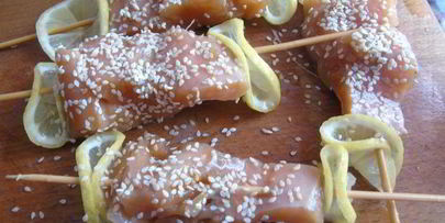 шашлычок из лосося