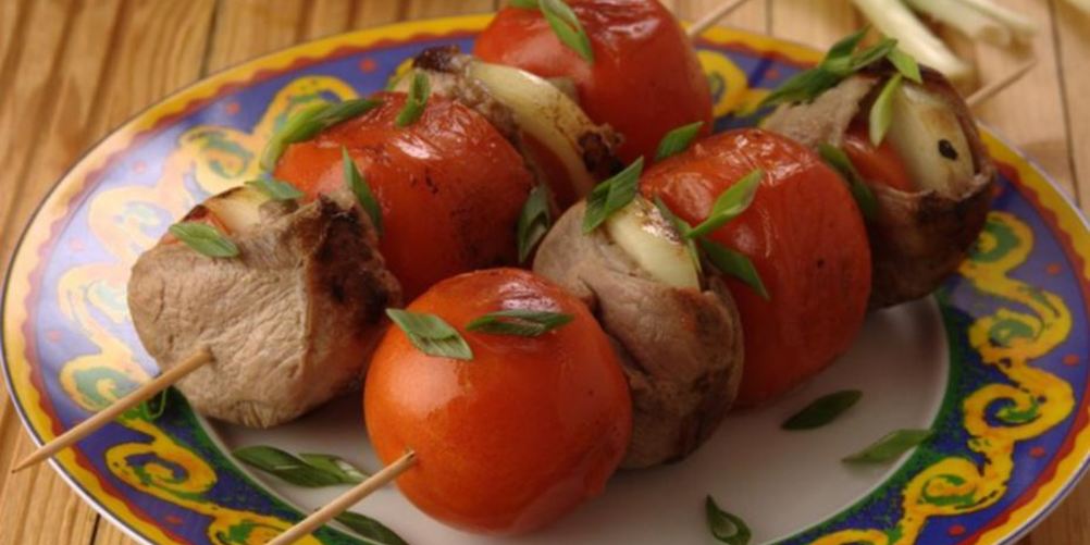 Рецепт шашлык из баранины с помидорами
