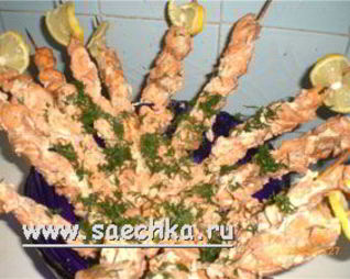 Шашлык из форели