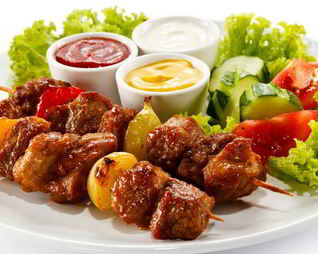 Шашлык из говядины по-азиатски