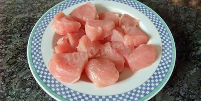 шашлык из индейки в кефирном маринаде