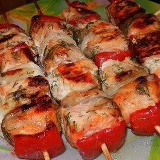 Шашлык из кеты