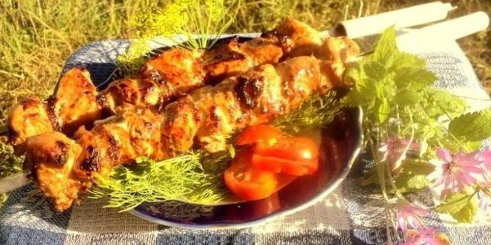 Рецепт шашлык из куриного филе