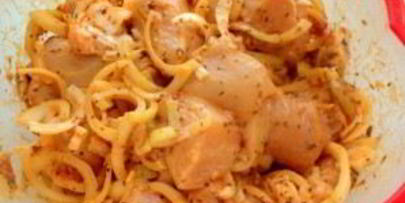 шашлык из куриного филе