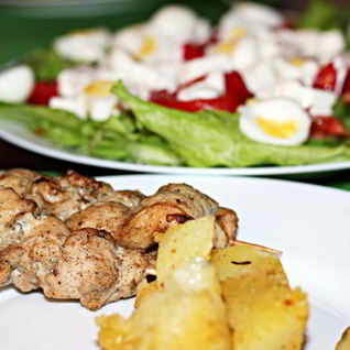 Шашлык из куриных грудок