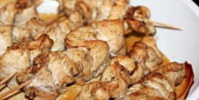 шашлык из куриных грудок