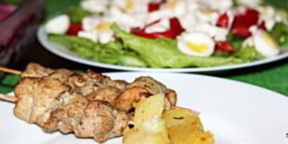 шашлык из куриных грудок