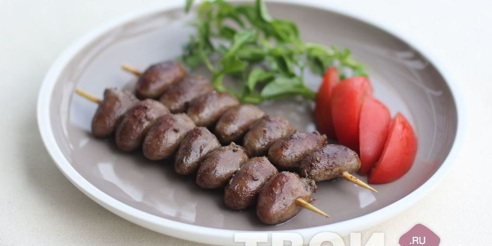 Рецепт шашлык из куриных сердечек