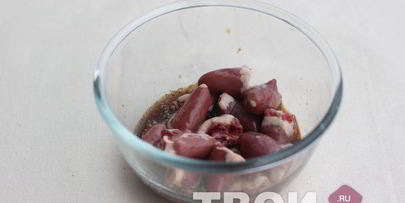 шашлык из куриных сердечек