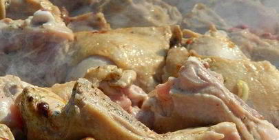 шашлык из курицы на пиве