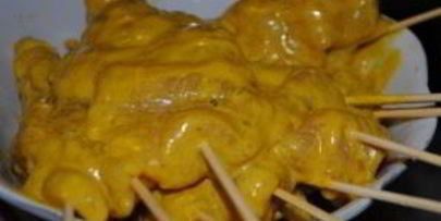 шашлык из курицы на шпажках