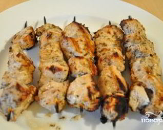 Шашлык из курицы в аэрогриле