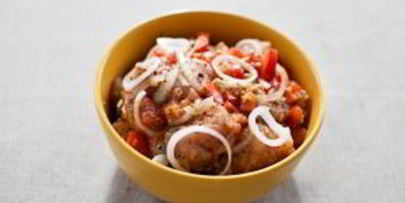 шашлык из курицы в чесночно-луковом маринаде