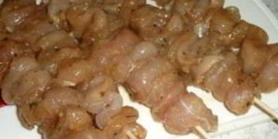 шашлык из курицы в духовке