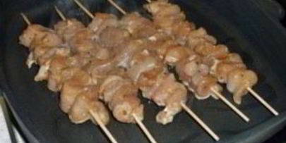 шашлык из курицы в духовке