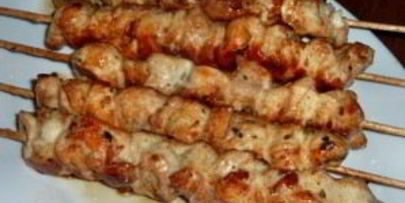 шашлык из курицы в духовке