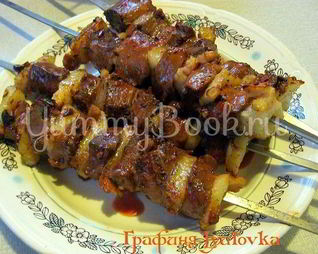 Шашлык из печени