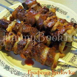 Шашлык из печени