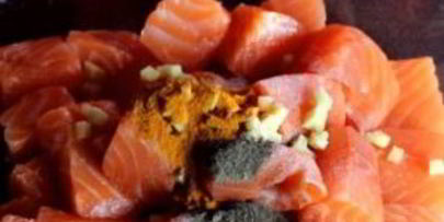 шашлык из семги на мангале