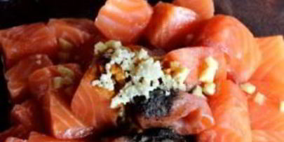 шашлык из семги на мангале