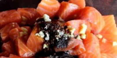 шашлык из семги на мангале