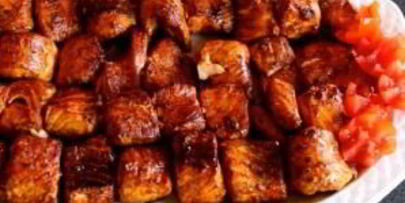 шашлык из семги на мангале