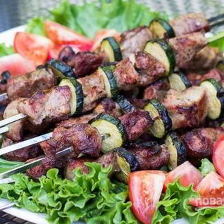 Шашлык из шейки свинины