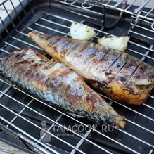 Рецепт Шашлык из скумбрии на решетке