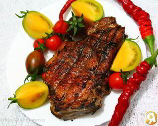 Шашлык из свинины на косточке