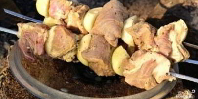 шашлык из свинины на уксусе