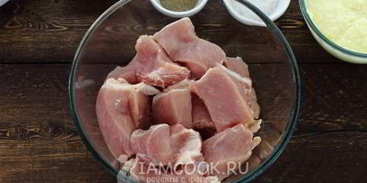 шашлык из свинины в майонезе