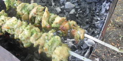 шашлык из свинины весенний аромат