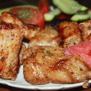 Шашлык из свиного эскалопа