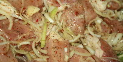 шашлык из свиного эскалопа