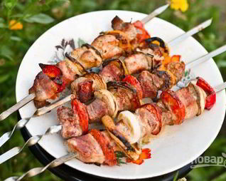 Шашлык на лимоне