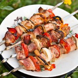 Шашлык на лимоне