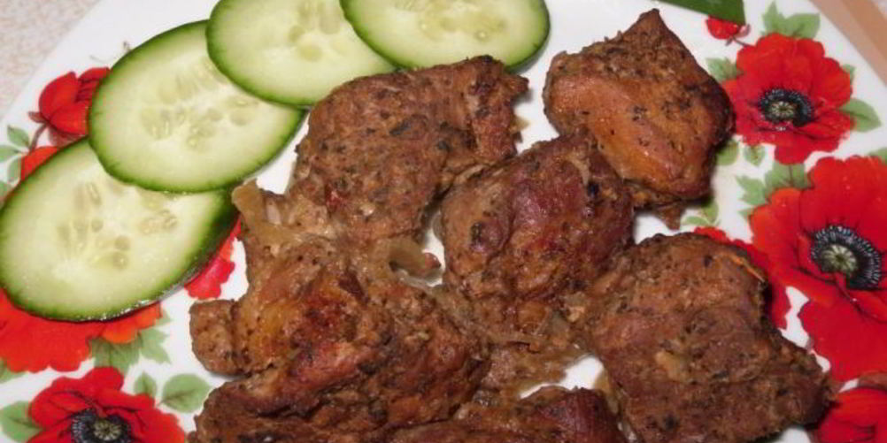 Рецепт шашлык на луковой подушке в духовке