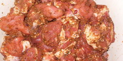 шашлык на луковой подушке в духовке