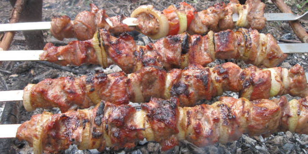 Рецепт шашлык на природе