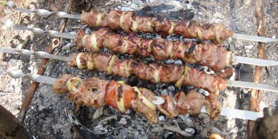 шашлык на природе