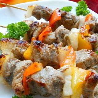 Шашлык на сковороде-гриль