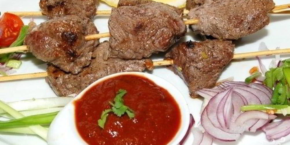 Рецепт шашлык на сковороде из говядины
