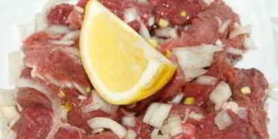 шашлык на сковороде из говядины