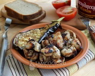 Шашлык с киви